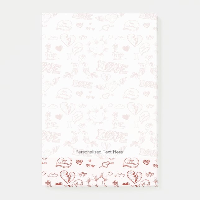 Happy Valentine's Day Post-it Notes (Front)