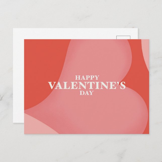 Happy Valentine's Day Postcard (Front/Back)