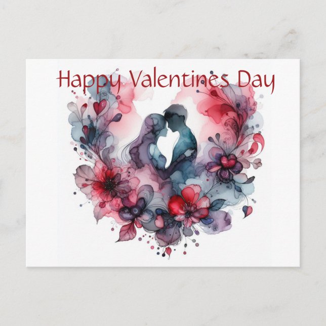 Happy Valentines Day  Postcard (Front)