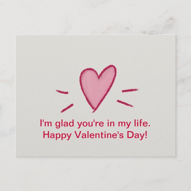 Happy Valentine's Day Postcards (Front)