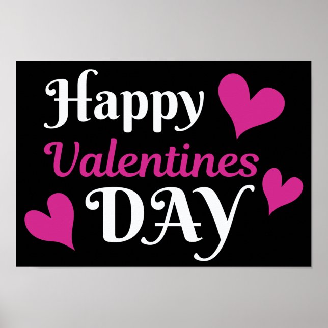 Happy valentines day  poster (Front)