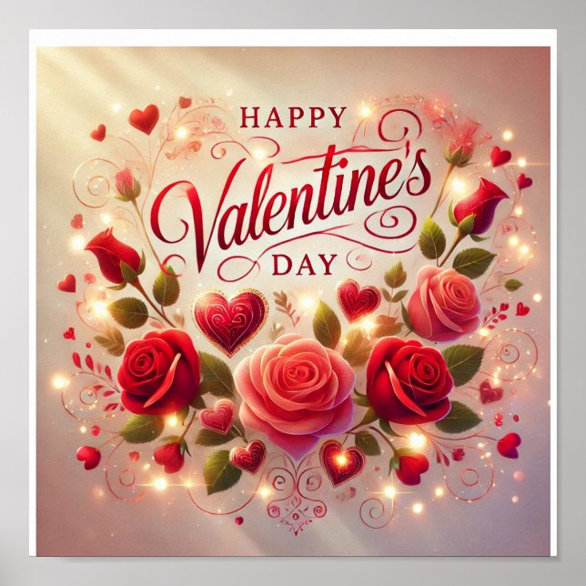 Happy Valentine's Day Poster (Front)
