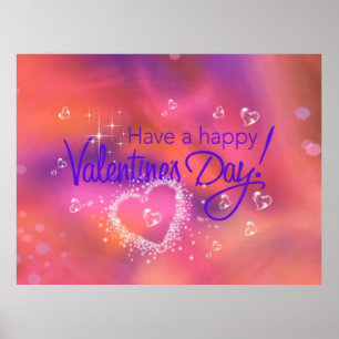 happy valentines day poster
