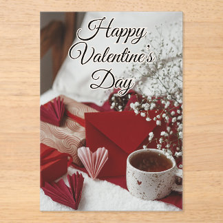 Happy Valentine's Day Poster Acrylic Invitations