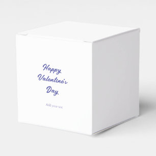 Happy Valentine's day purple name add message text Favour Box