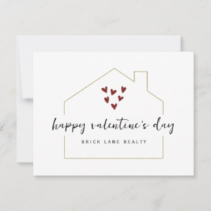 Happy Valentine's Day Real Estate Promotional  Card