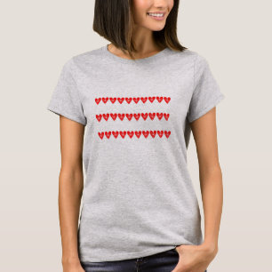 Happy Valentine's Day Red Heart Women T-Shirt