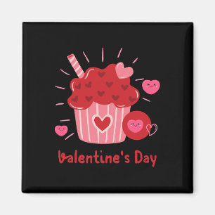 Happy Valentine's Day -Red Hearts Cute Images     Magnet