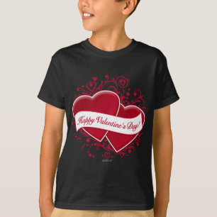 Happy Valentine's Day! Red Hearts T-Shirt