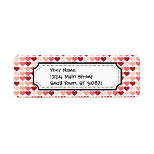 Happy Valentine's Day Red Pink Hearts Pattern