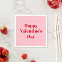 Happy Valentine's day, red pink party paper