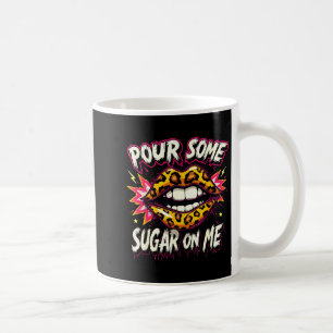Happy Valentine's Day Retro Leopard Lips Ur Some S Coffee Mug