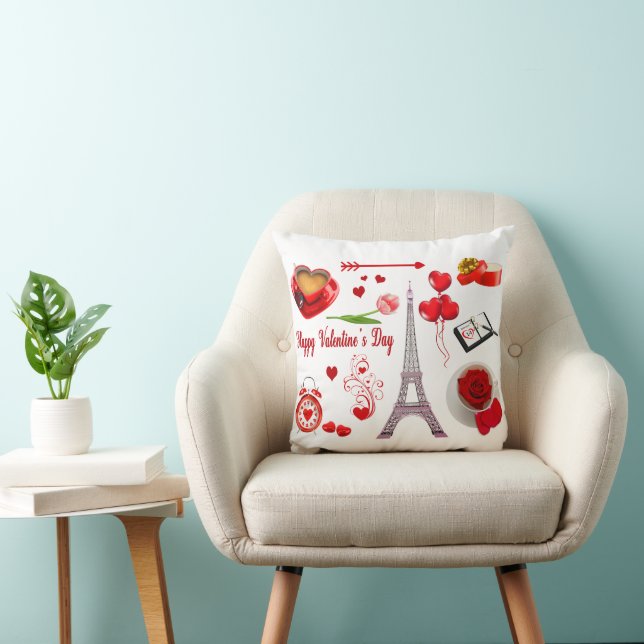 Happy Valentine's Day Romantic Gift For Couple Cushion (Chair)
