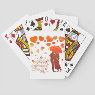 HAPPY VALENTINE'S DAY romantic valentines day Playing Cards