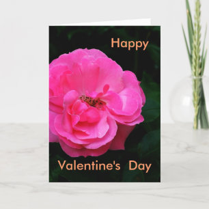 Happy Valentine's Day, rose Holiday Card
