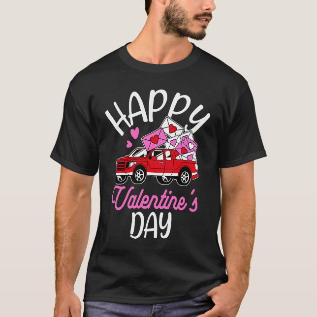 Happy Valentine's Day Roses Date Night Flowers Lov T-Shirt (Front)