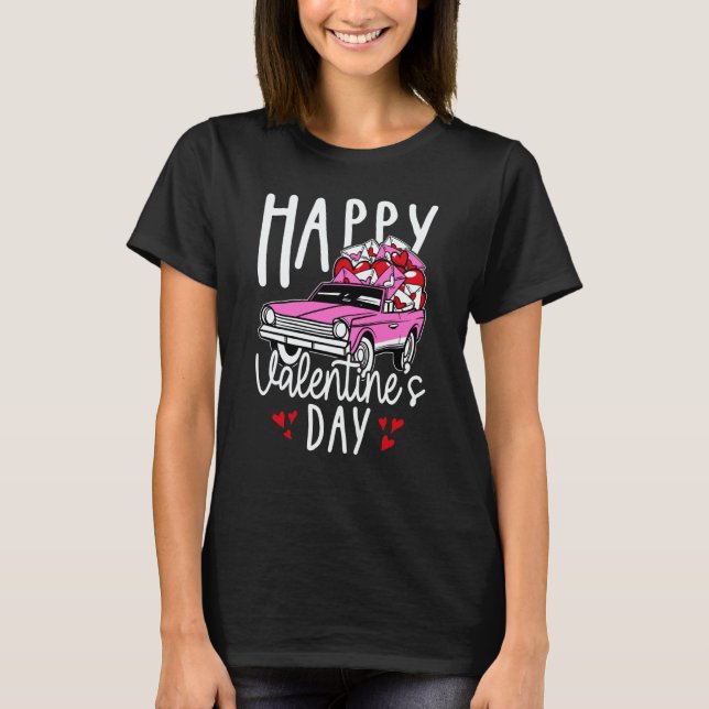 Happy Valentine's Day Roses Date Night Flowers Lov T-Shirt (Front)