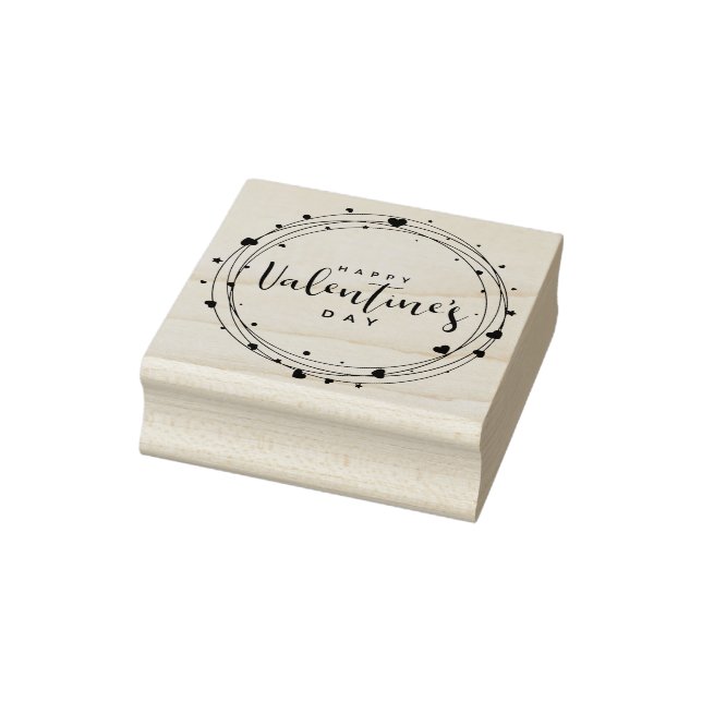 Happy Valentine's Day Rubber Stamp (Stamp)