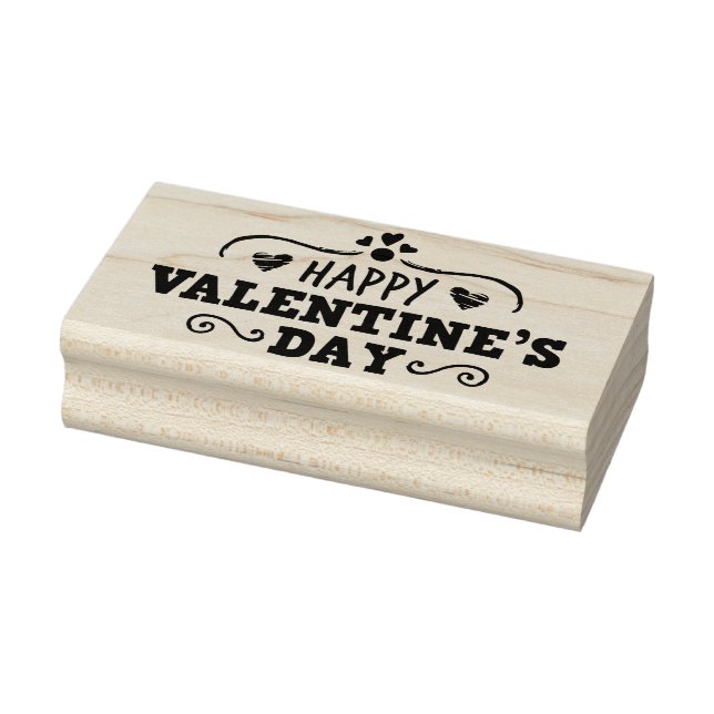 Happy Valentine's Day Rubber Stamp (Stamp)