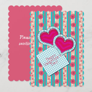 Happy Valentine's Day Satin Hearts Vintage Cottage