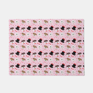 Happy Valentines Day Schnauzer Dogs Doormat