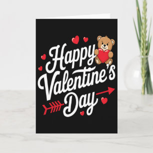 Happy Valentines Day Shirts Women Bear Cute Valent Card