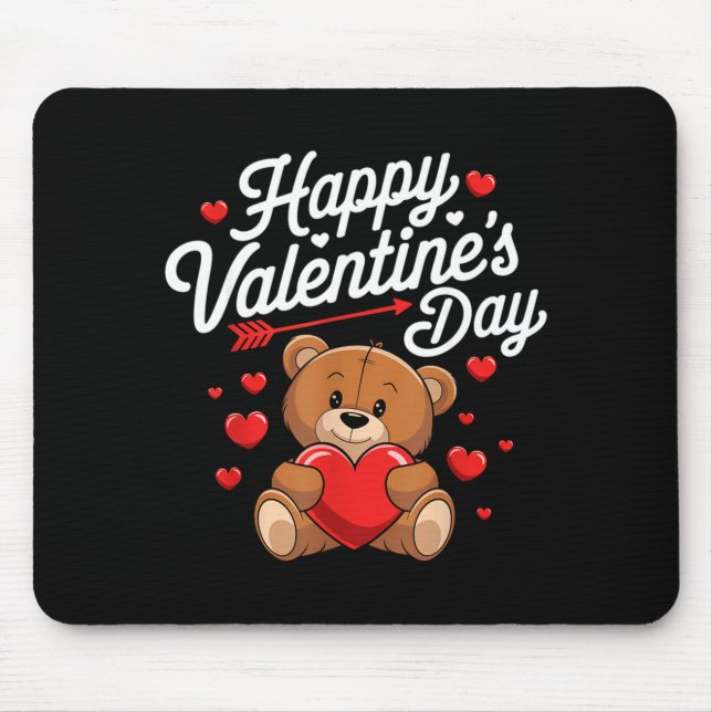 Happy Valentines Day Shirts Women Cute Valentine  Mouse Mat (Front)
