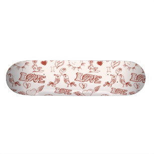 Happy Valentine's Day Skateboard