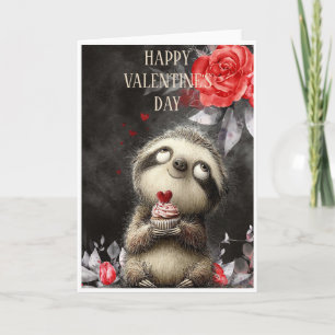 Happy Valentine's Day Sloth Card