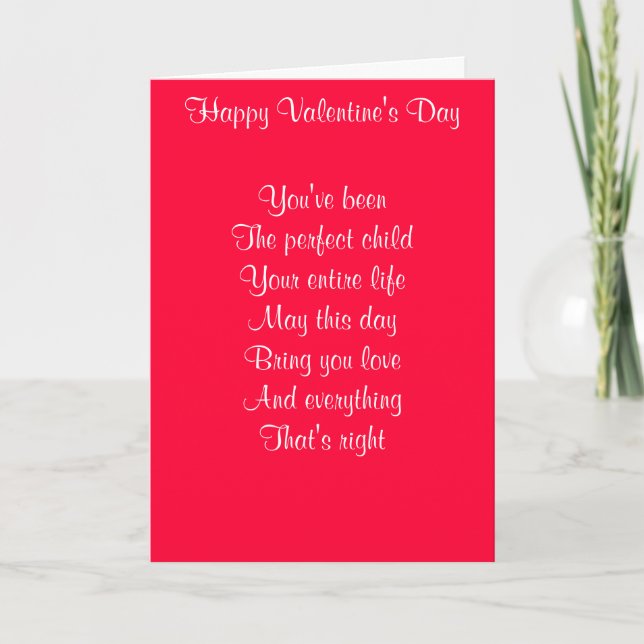 Happy Valentine's Day son Holiday Card (Front)