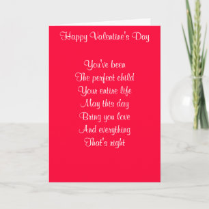 Happy Valentine's Day son Holiday Card