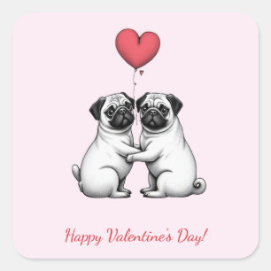 Happy Valentine's Day! Square Sticker