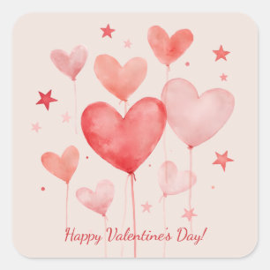 Happy Valentine's Day! Square Sticker