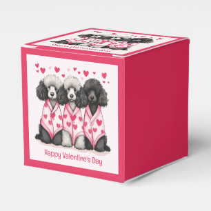 Happy Valentines Day Standard Poodle Dogs Favour Box
