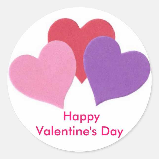 Happy Valentine's Day Sticker (Front)