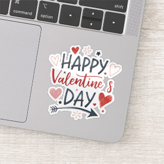 Happy valentines day sticker