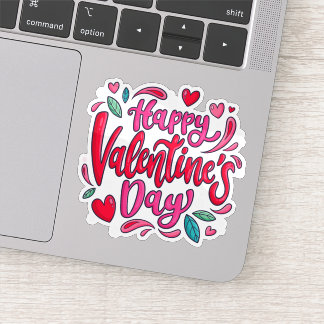 Happy valentines day sticker