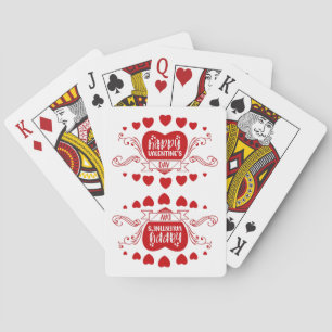 HAPPY VALENTINE'S DAY sweet valentine gift Playing Cards