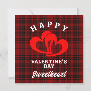 HAPPY VALENTINE'S DAY SWEETHEART THANK YOU CARD