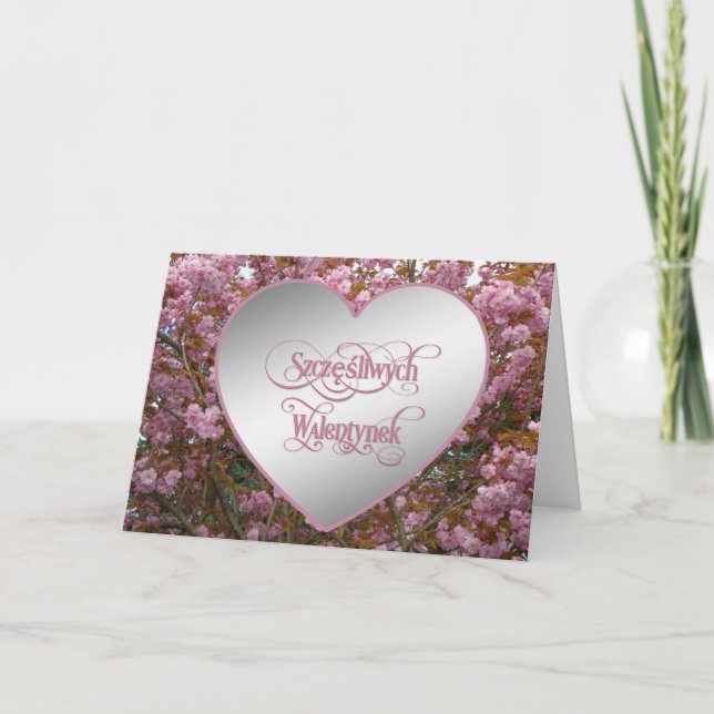 Happy Valentine's Day-Szczęśliwych Walentynek Card (Front)