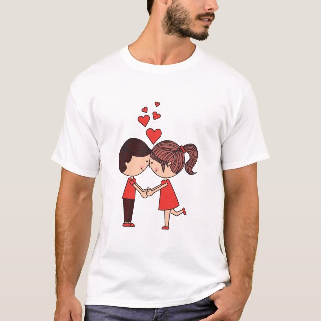 Happy Valentines Day T-Shirt (Front)