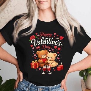 Happy Valentine's Day T-Shirt   Cute Bear Couple