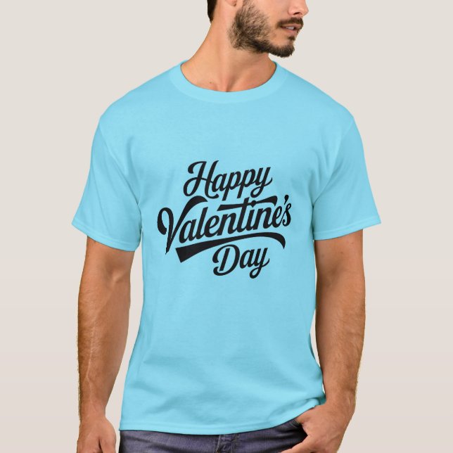 Happy Valentine's Day T-Shirt Design (Front)