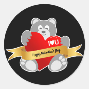 Happy Valentine's Day Teddy Bear sticker