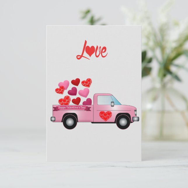 Happy Valentine's Day Teenager Thank You Card (Standing Front)