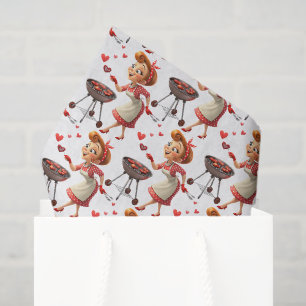 Happy Valentine's Day Tissue Paper Cooking Hearts
