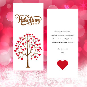 Happy Valentines Day To A Friend Flat Card