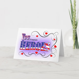 Happy Valentine's Day to an American Hero w/ Love Holiday Card