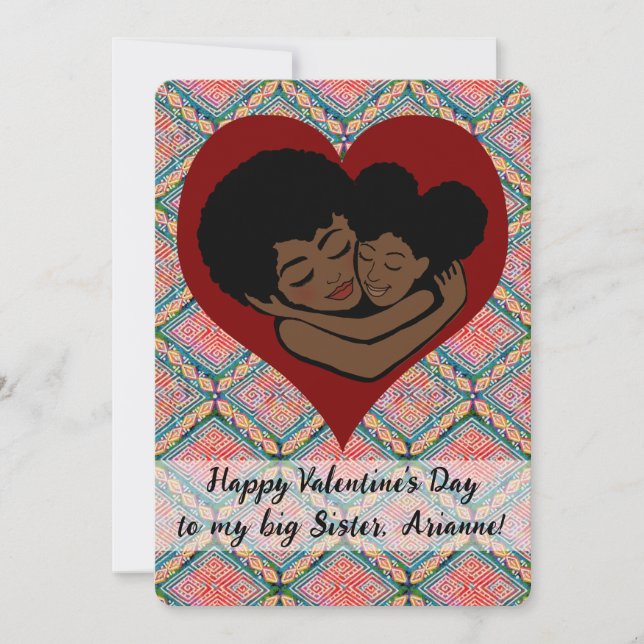 Happy Valentine's Day to my Big Sister Ethnic (Front)