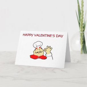 HAPPY VALENTINE'S DAY TO MY FAVORITE CHEF HOLIDAY CARD